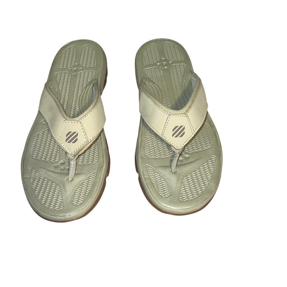 West Marine PERF FLIP FLOPS Women's 9 Leather Stain+Water+Slip Resist Non‎ Mark